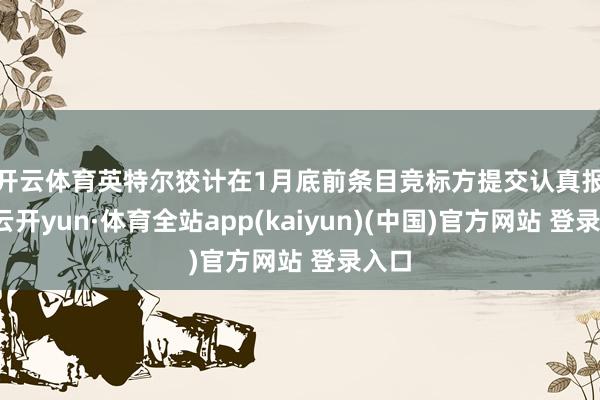 开云体育　　英特尔狡计在1月底前条目竞标方提交认真报价-云开yun·体育全站app(kaiyun)(中国)官方网站 登录入口